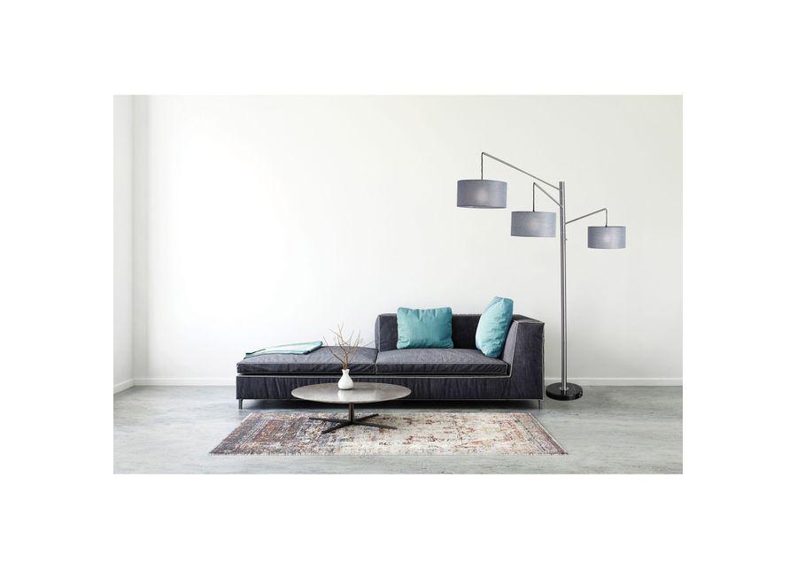 Adesso | Wellington Arc Floor Lamp | Brushed Steel