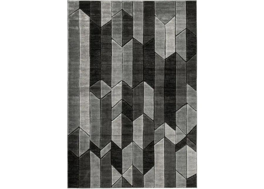 Chayse Black 7x10 Rug