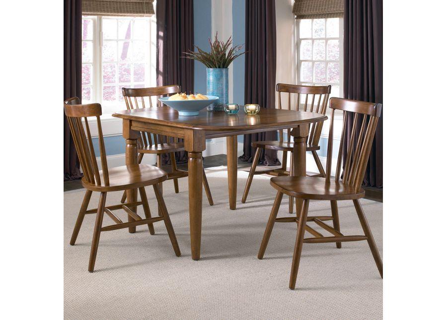 Liberty Furniture | Creations II 5 Piece Drop Leaf Dining Set | Tobacco