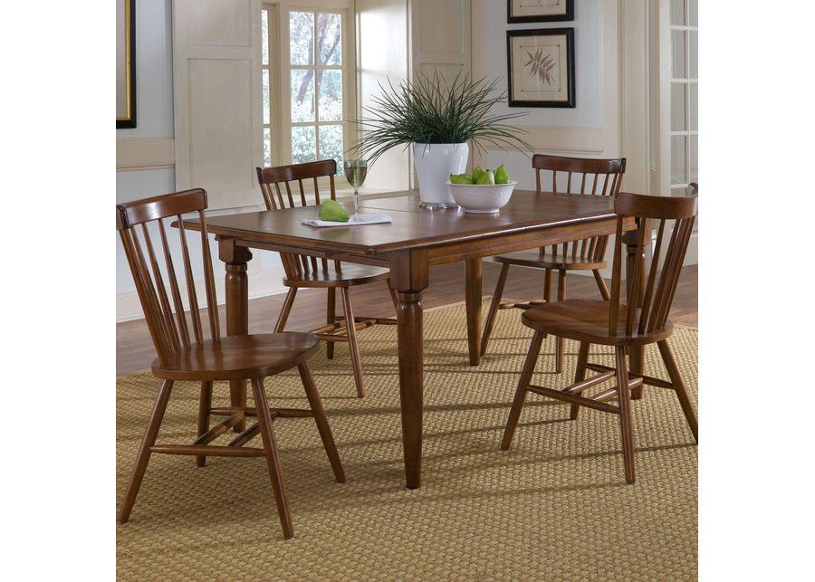 Liberty Furniture | Creations II 5 Piece Butterfly Leaf Dining Set | Tobacco