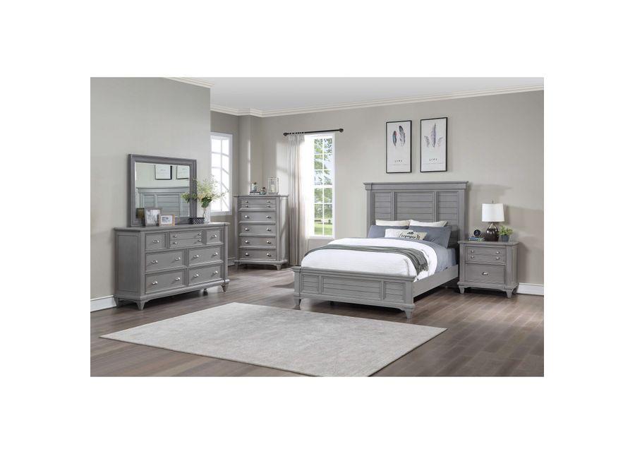 Davis Direct | King Hilton Head 4 Piece Panel Bedroom | Gray