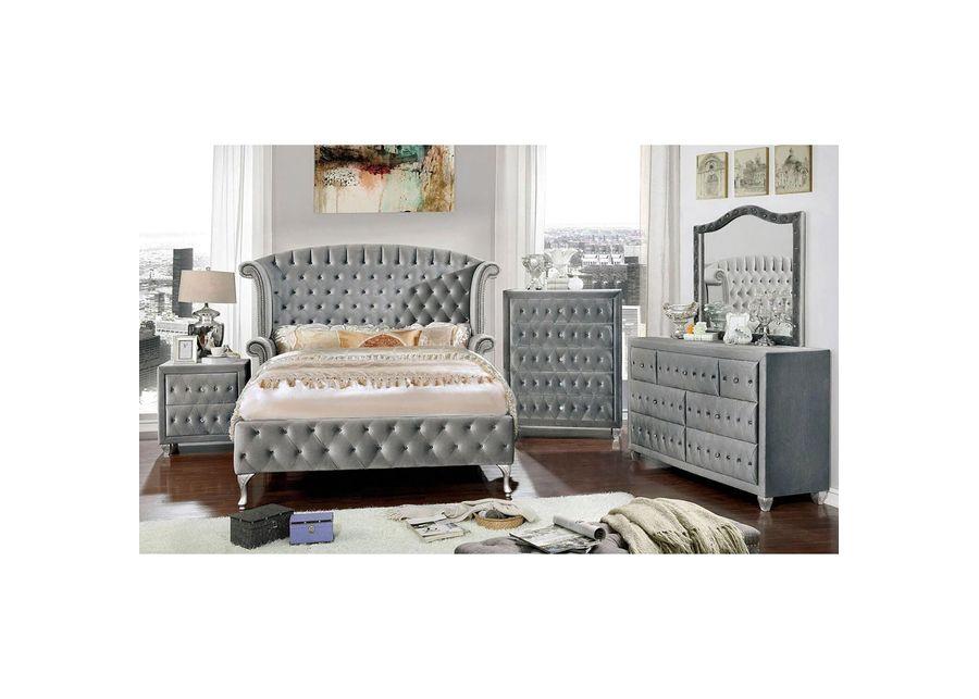 Furniture of America | Alzire 5 Drawer Chest | Gray