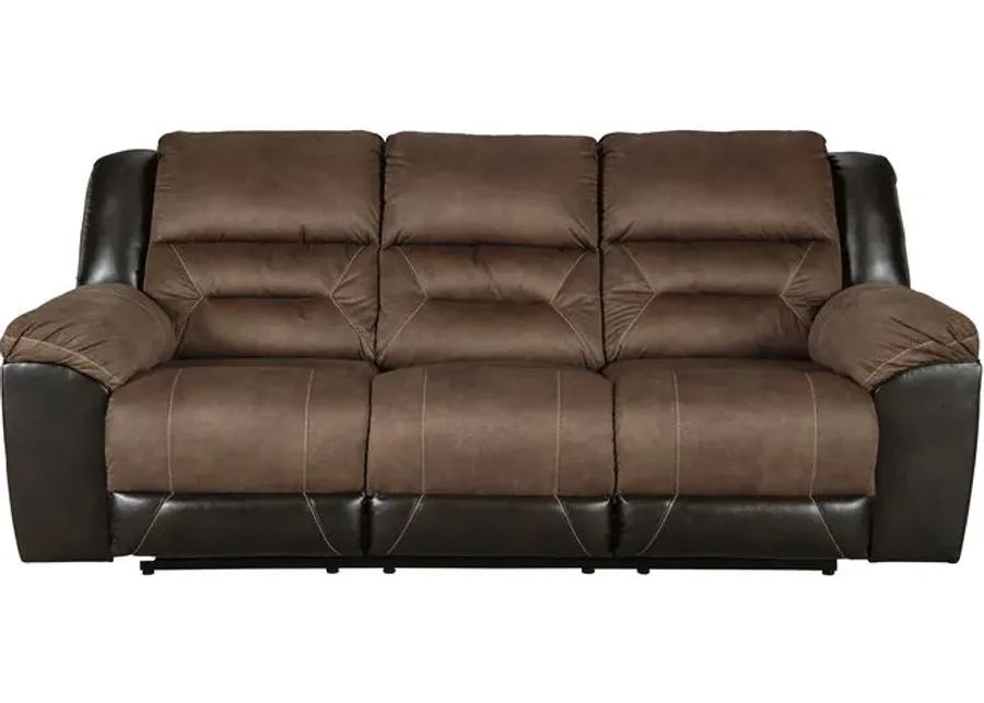 Earhart Chestnut Reclining Sofa