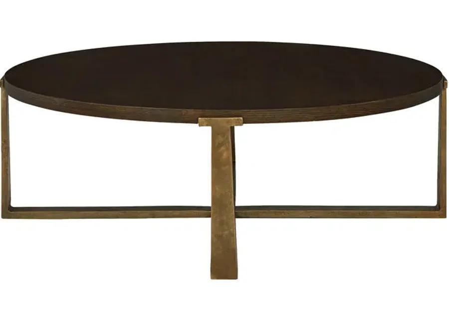 Balintmore Brown Round Coffee Table