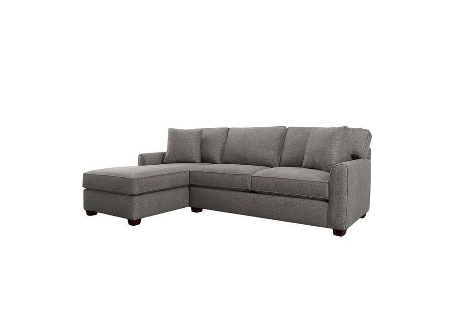 Connections Gunmetal Flare Left Chaise Sofa
