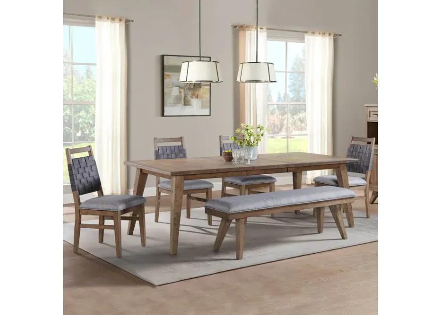 Oslo Weathered Chestnut 5 Piece Dining Set