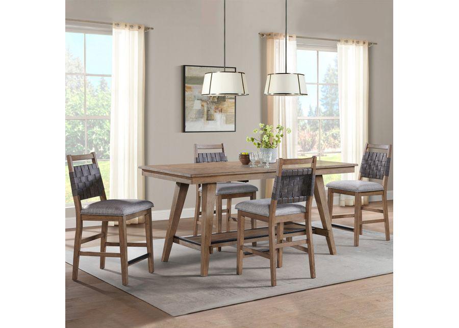 Intercon | Oslo 5 Piece Counter Dining Set | Weathered Chestnut