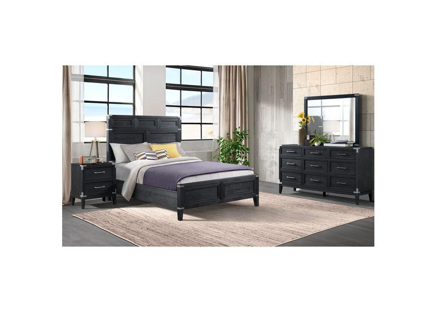 Intercon | King Laguna 4 Piece Room Group | Weathered Steel