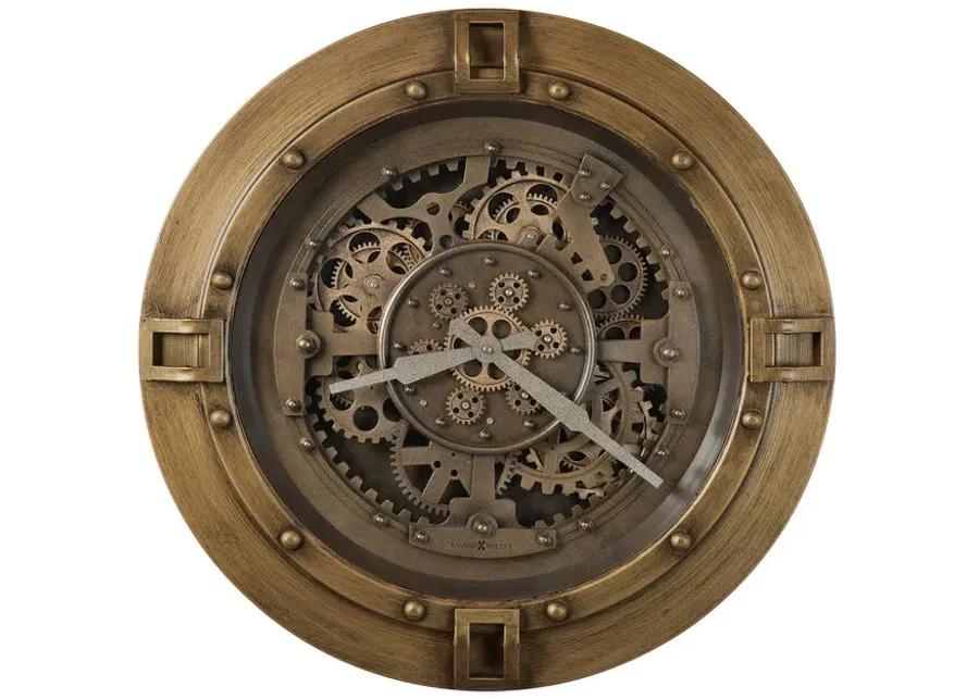 Gerallt Brass Wall Clock 