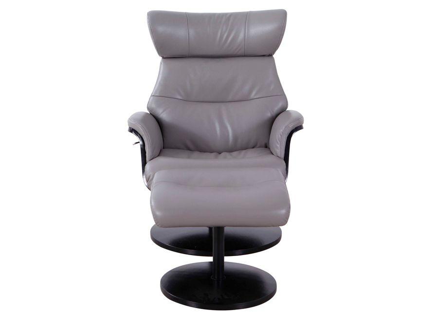 Progressive Furniture | Sennet Recliner And Ottoman | Black