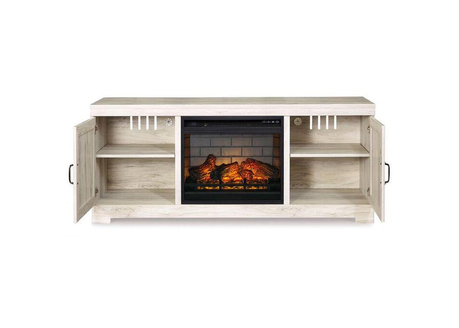 Bellaby Whitewash 63" Electric Fireplace Console