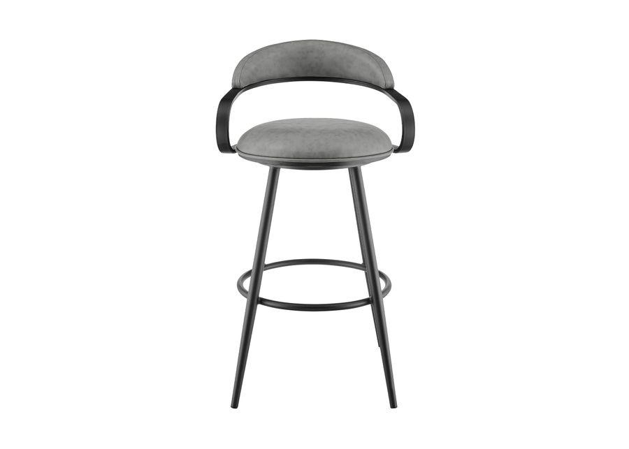 Armen Living | Gardenia Swivel Bar Stool | Gray