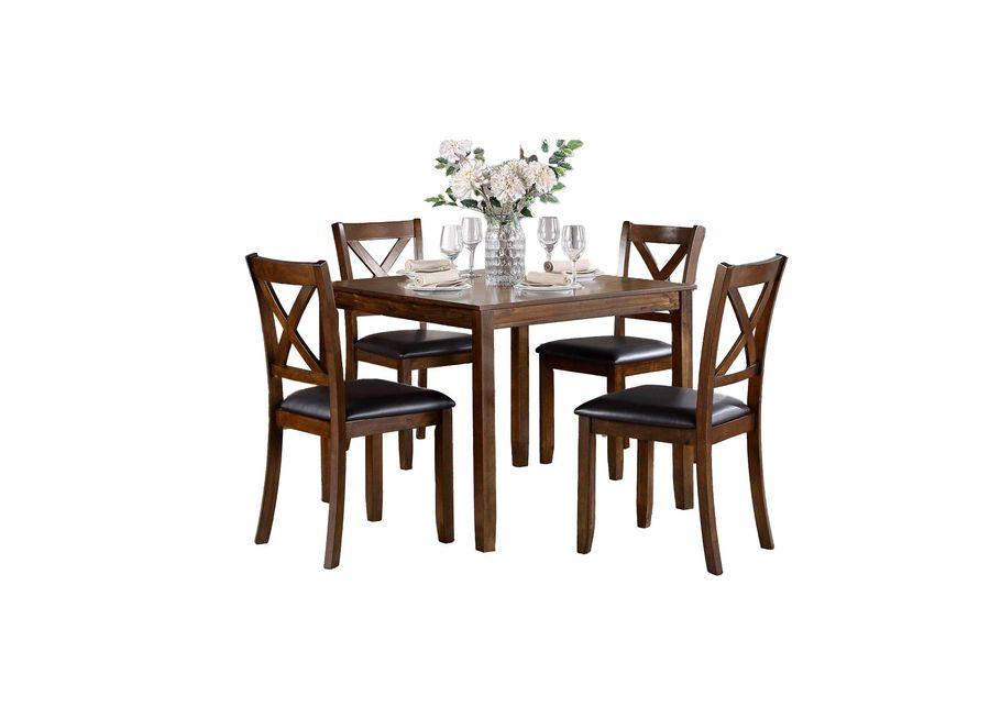 Titanic Furniture | Verona 5 Piece Dining Set | Brown