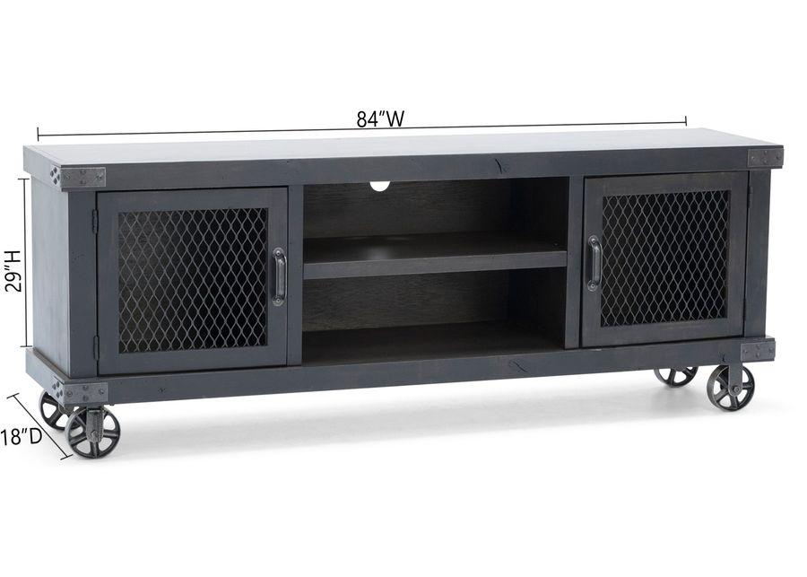 Industrial Ghost Black 74" Entertainment Console