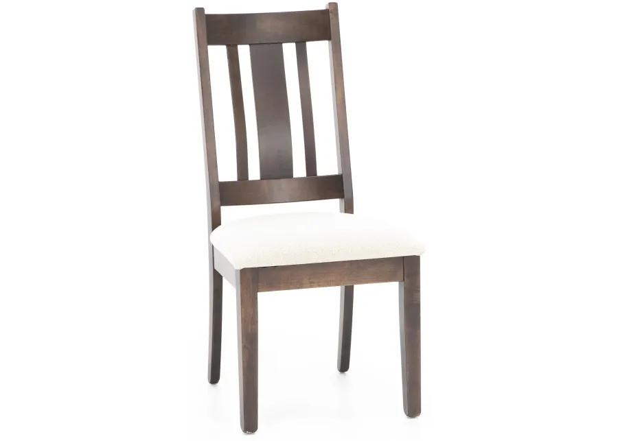 Mason Upholstered Side Chair in Walnut