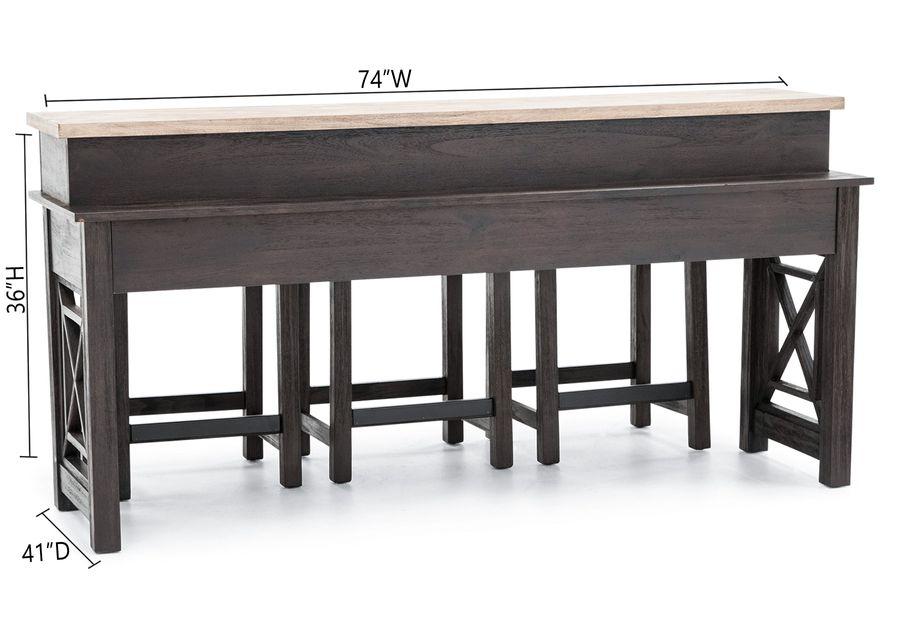 Heatherbrook Console Bar Table Set
