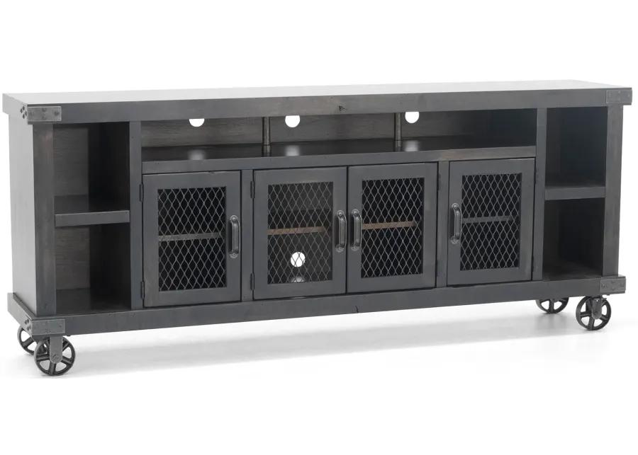 Industrial Ghost Black 84" Entertainment Console