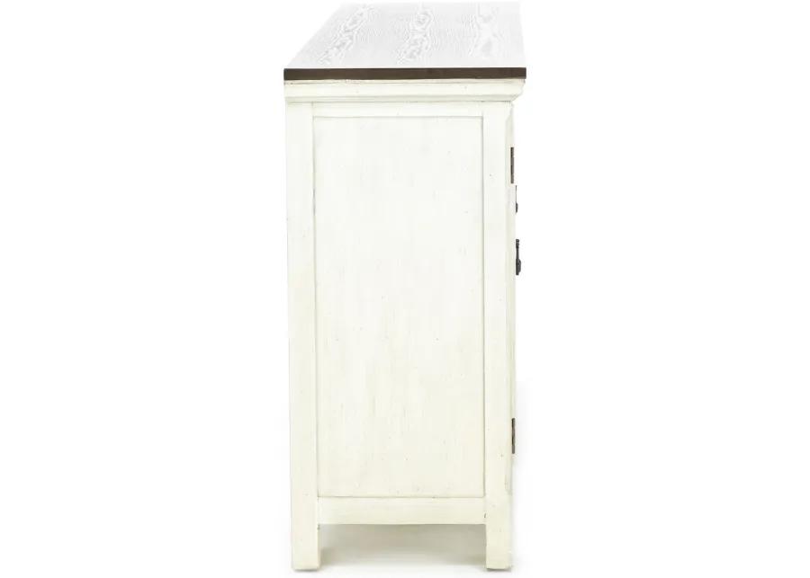 Eclectic Collection White 4 Door Cabinet