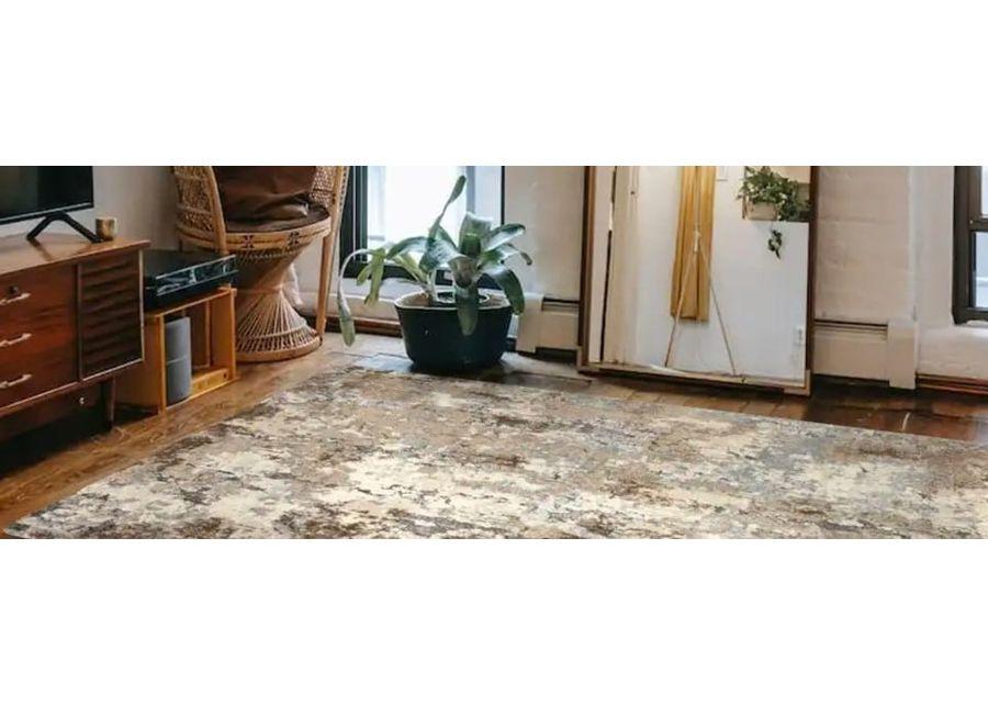 Theory Dove/Bark Area Rug 7'10"W x 10'10"L