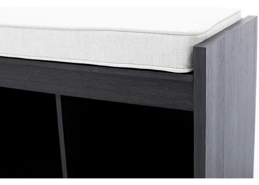 Storage Solutions Cubby Bench with Wall Shelf
