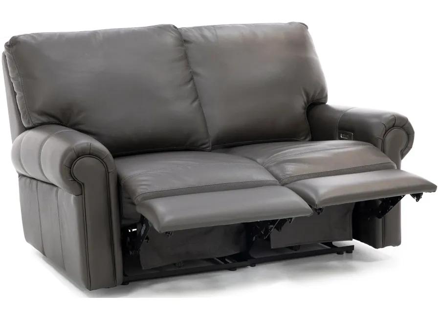 Design and Recline Fairfax 2-Pc. Leather Power Reclining Loveseat