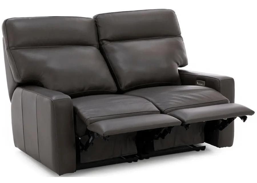 Design and Recline Lyndsey 2-Pc. Leather Fully Loaded Power Reclining Loveseat