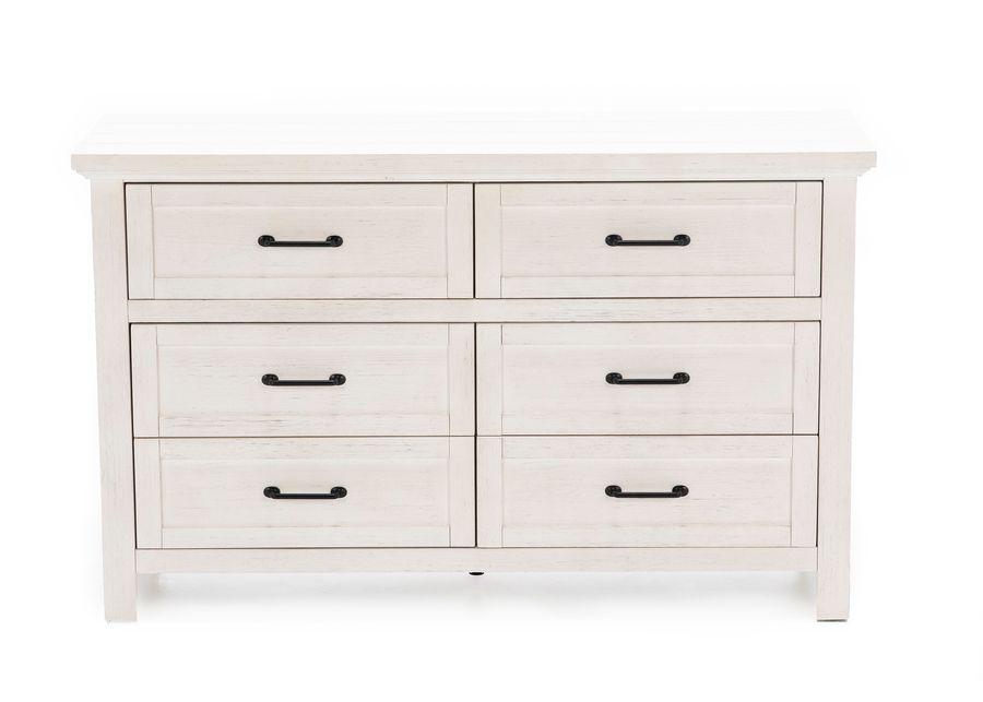 Titan White 6 Drw Dresser