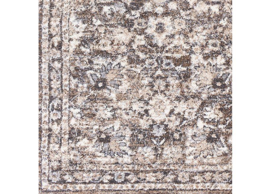 Tuscany Brown/Charcoal Area Rug 7'10"W x 10'3"L