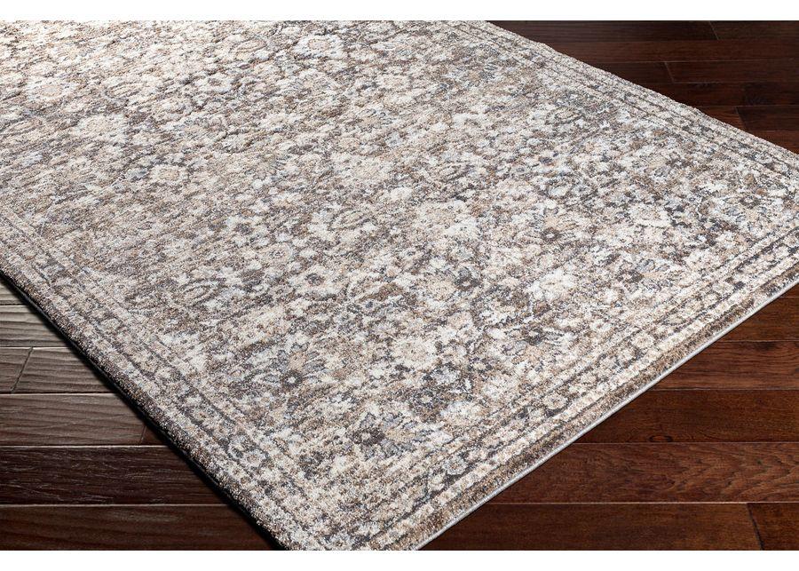 Tuscany Brown/Charcoal Area Rug 7'10"W x 10'3"L