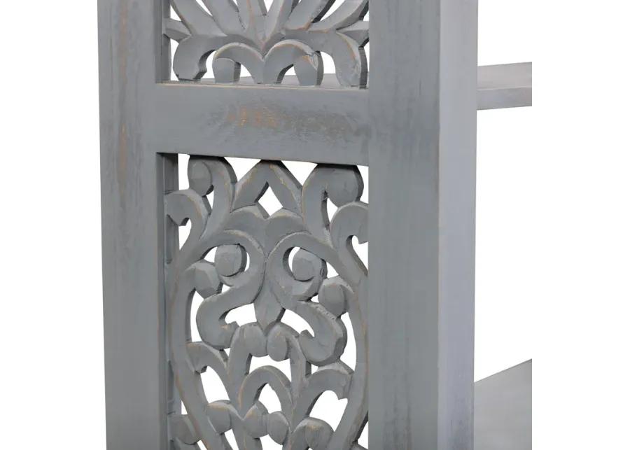 Trellis Lane Gray Accent Bookcase