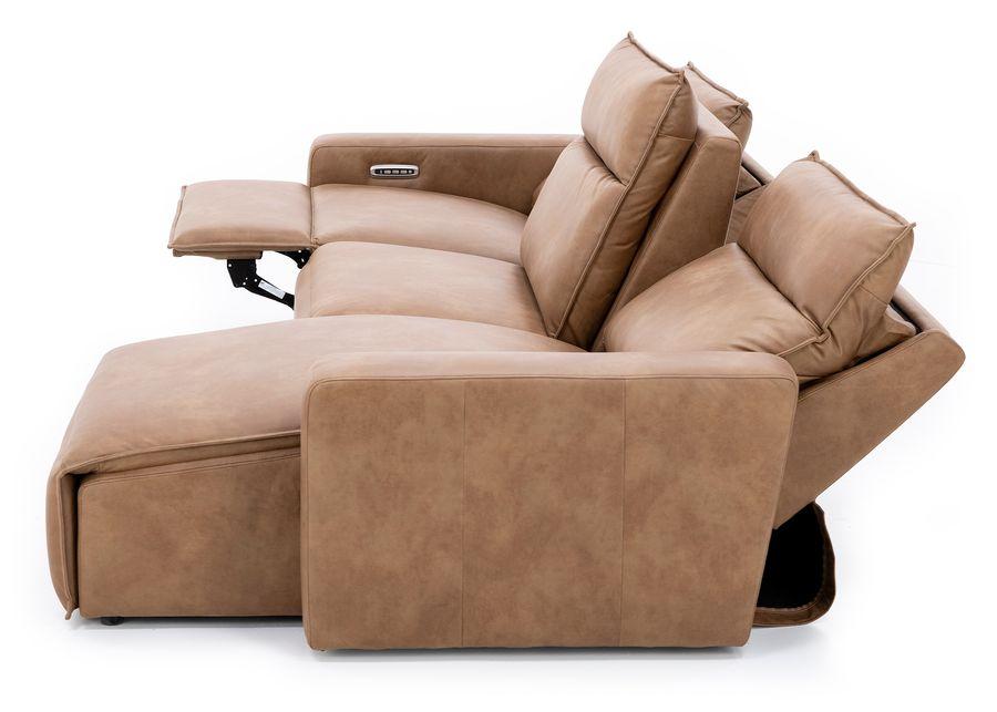 Direct Design Reinvent Your Space 3-Pc. Power Headrest Reclining Chaise Sofa