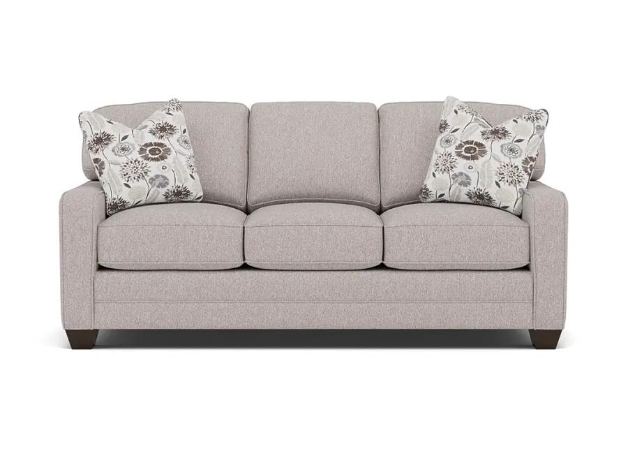 Bentley Track Arm Sofa in Uprise Mineral with Mahalo Java pillows