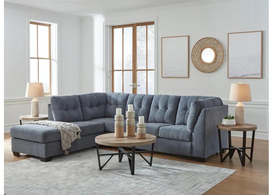 Counsell 2-Pc. Sectional in Denim