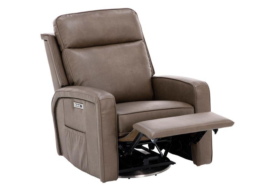 Bryan Fully Loaded Layflat Swivel Recliner in Cappucino