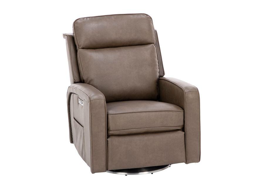 Bryan Fully Loaded Layflat Swivel Recliner in Cappucino