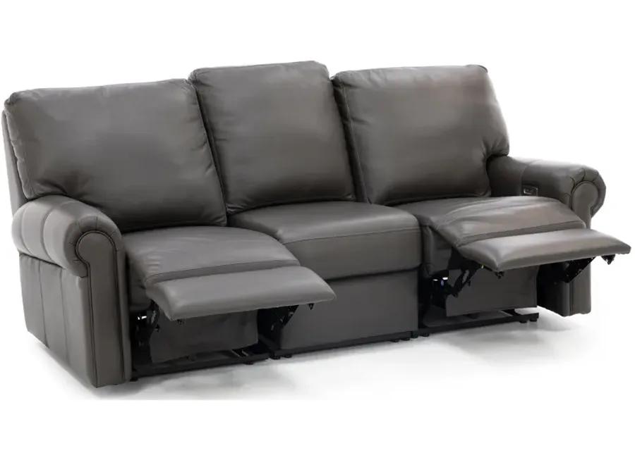 Design and Recline Fairfax Leather Power Reclining Sofa