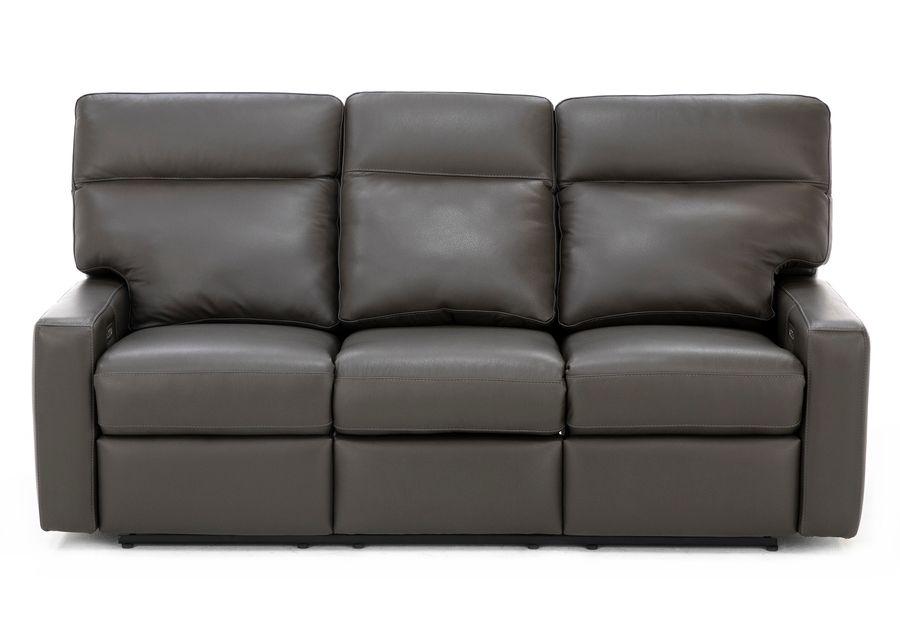 Design and Recline Lyndsey Leather Fully Loaded Reclining Sofa