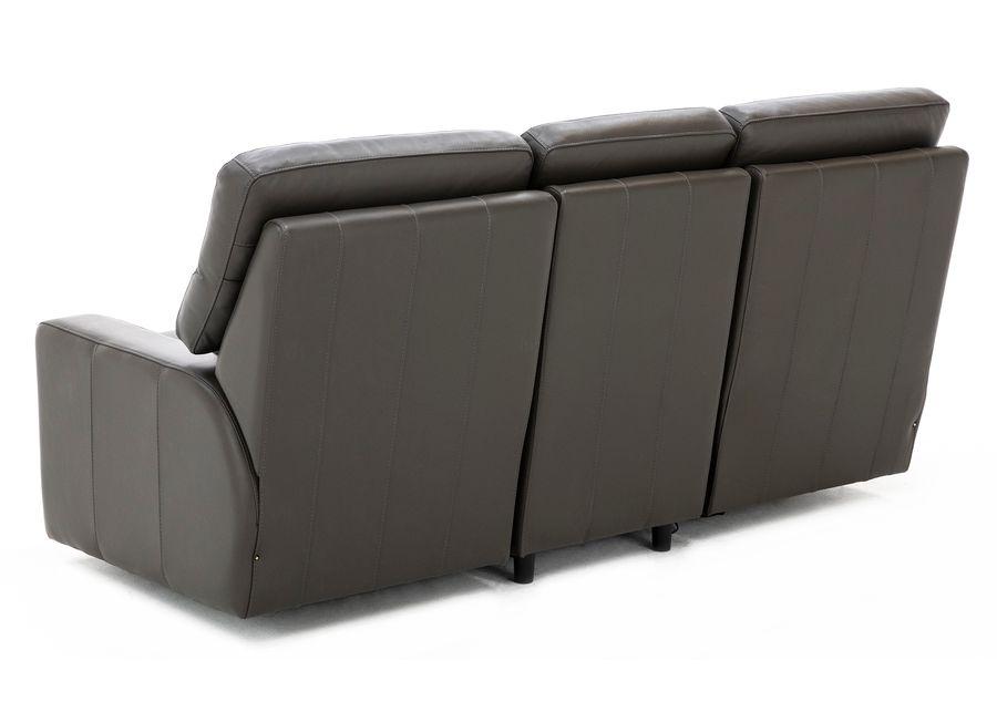 Design and Recline Lyndsey Leather Fully Loaded Reclining Sofa