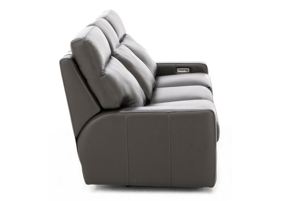 Design and Recline Lyndsey Leather Fully Loaded Reclining Sofa