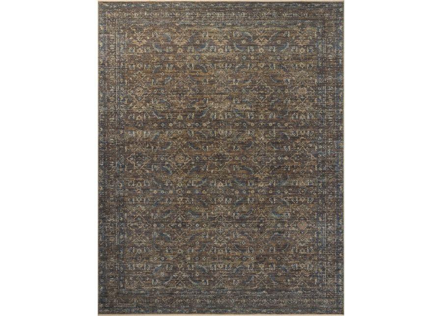 Heritage Lagoon/Tobacco Area Rug 9'W x 12'L