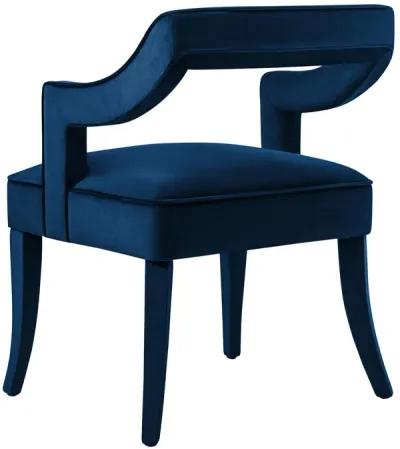 Tiffany Navy Velvet Chair