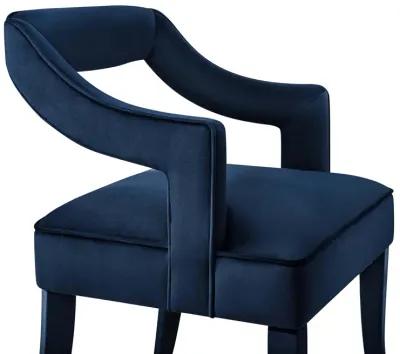 Tiffany Navy Velvet Chair