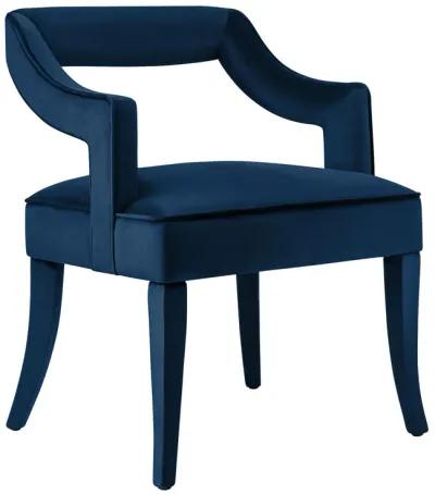 Tiffany Navy Velvet Chair