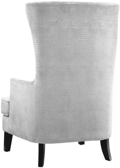 Bristol Silver Croc Tall Chair