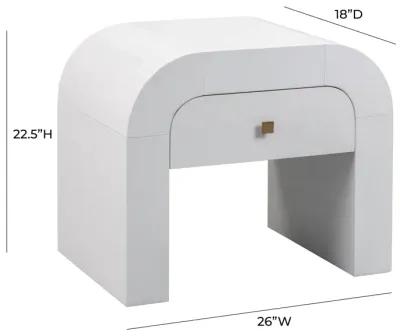 Hump White Nightstand