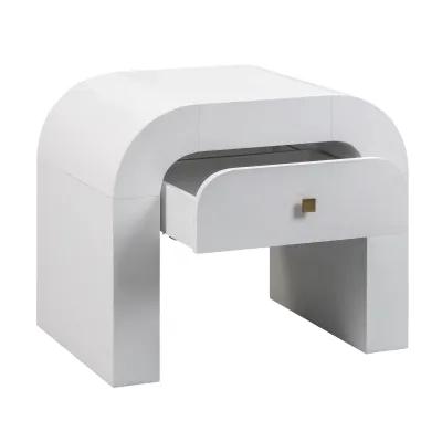 Hump White Nightstand