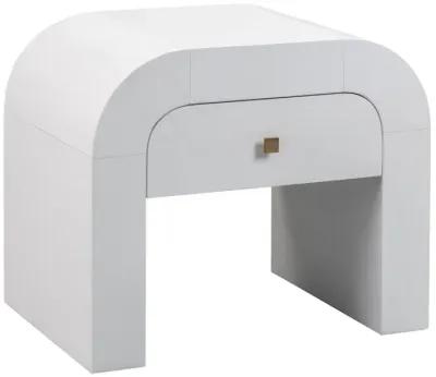 Hump White Nightstand