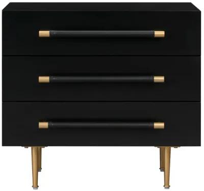 Trident Black Nightstand