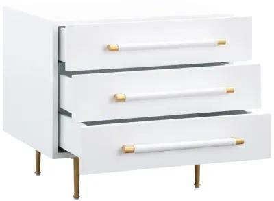 Trident White Nightstand