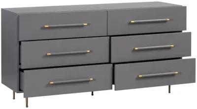 Trident Grey 6 Drawer Dresser